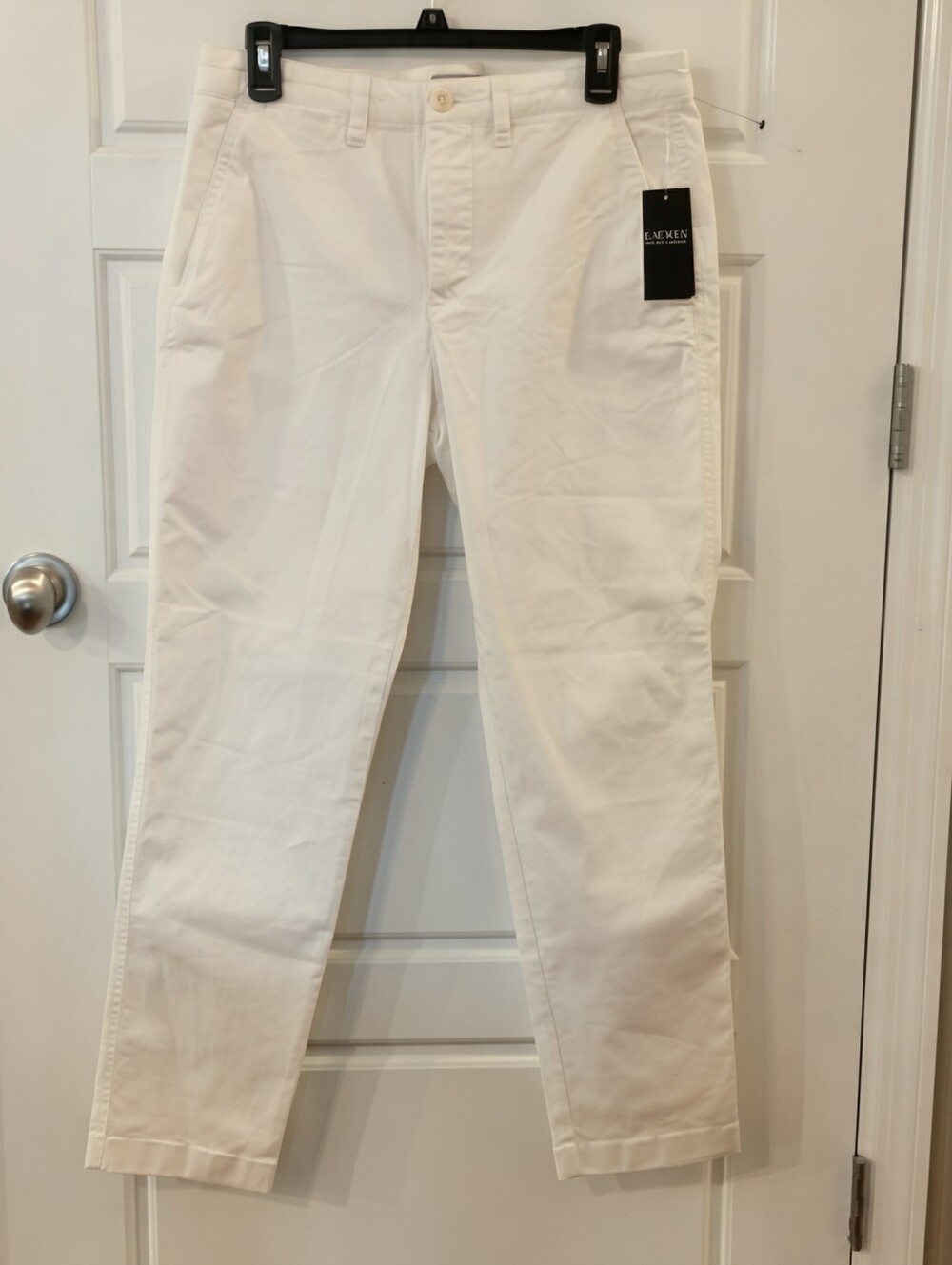 NWT Lauren Ralph Lauren White Twill Chino Pants Size 8 - Picture 3 of 12